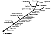 Схема автобусных сообщений диспетчерского пункта "Героев Труда"