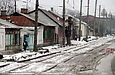 Трамвайные пути на улице Матюшенко в районе Долинного переулка