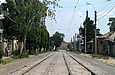 Трамвайные пути после капитального ремонта на улице Гольдберговской между улицами Украинской и Миргородской