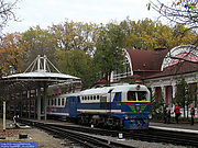 ТУ2-054 с составом "Україна" прибывает на станцию Парк
