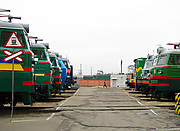 Локомотивы на выставке подвижного состава в ТЧ-3 Основа