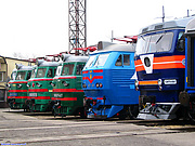 Локомотивы на выставке подвижного состава в ТЧ-3 Основа