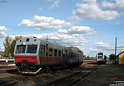 АЧ2-082 и Pesa 620М-008 на станции Богодухов