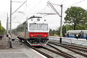 Автомотриса АЧ2-082 прибывает на станцию Огульцы