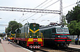 ЧМЭ3-1308 и ВЛ11-555 на станции Харьков-Балашовский