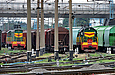 ЧМЭ3-2010 и ЧМЭ3-5094 на станции Люботин