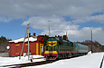 ЧМЭ3-2892 с поездом №6852 Смородино — Люботин прибыл на станцию Гуты
