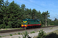 ЧМЭ3-2962 на перегоне Основа — Терновое в районе платформы 5 км