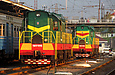 ЧМЭ3-4259 и ЧМЭ3-4384 на станции Харьков-Пассажирский