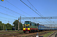 ЧМЭ3-4564 на станции Харьков-Сортировочный выполняет маневры с пассажирским составом