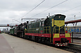 ЧМЭ3-5354 с Эр 794-12 и пассажирским вагоном на станции Основа