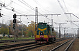 ЧМЭ3Т-6613 выполняет маневры на станции Харьков-Сортировочный