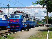ЧС7-121 на станции Харьков-Балашовский