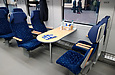 Сиденья в вагоне первого класса дизель-поезда ДПКр-3-003