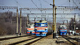 ЭР2-870/872, ЭР2-537 и ДР1А-237 на станции Власовка