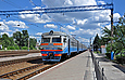 ЭР2-1041 маршрута Изюм - Харьков подан на посадку на станции Изюм