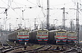 ЭР2-1041, ЭР2Т-7211, ЭР2Р-7036 и ЭР2Р-7042 на станции Харьков-Пассажирский