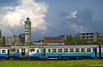 Вагон ЭР2Р-703309 в составе электропоезда ЭР2Р-7033 на станции Харьков-Пассажирский