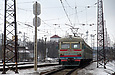 ЭР2Р-7033 на станции Харьков-Пассажирский в окрестностях платформы Новоселовка