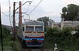 ЭР2Р-7033 на станции Харьков-Балашовский следует в направлении поста 18 км