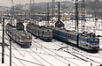 ЭР2Р-7036, ЭР2-1318 и ЧС2-578 на станции Харьков-Пассажирский