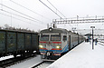ЭР2Р-7044 поезд №6845 Занки — Лосево перед отправлением от станции Чугуев