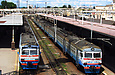 ЭР2Р-7070 и ЭР2Р-7071 на станции Харьков-Пассажирский