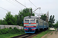 ЭР2Р-7087 на станции Харьков-Левада возле тупика одного из подъездных путей станции Харьков-Грузовой