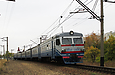 ЭР2Т-7104 поезд 6845/6846 Занки - Лосево на перегоне Лосево - Рогань в районе станции Обрий