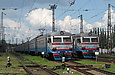 ЭР2Т-7110/ЭР2Р-7043 и ЭР2Р-7073 на станции Харьков-Пассажирский