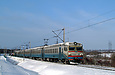 ЭР2Т-7119 поезд №6816 Граково — Лосево прибывает на станцию Зеленый колодезь
