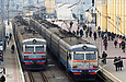 ЭР2Т-7211 и ЭР2Р-7073 на станции Харьков-Пассажирский