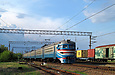 ЭР2-327 поезд №6829 Лосево — Граково прибывает на станцию Рогань
