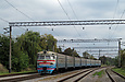 ЭР2-340 поезд №6521 Харьков — Лозовая отправляется от станции Буды