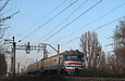 ЭР2-341 поезд №6329 Харьков — Мерчик заходит на разъезд 8 км