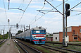 ЭР2-342 поезд №6915 Харьков — Огульцы на разъезде 8 км возле платформы Верещаковка-Балашовская