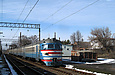 ЭР2-344 поезд №6912 Огульцы — Харьков перед отправлением от станции Буды