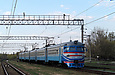 ЭР2-347 поезд №6826 Граково — Лосево отправляется от станции Рогань