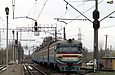 ЭР2-355 поезд №6330 Огульцы — Харьков на разъезде 8 км отправляется от платформы Верещаковка-Балашовская