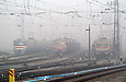 ЭР2-406, ЭР2Р-7073 и ЭР2Р-7072 на станции Харьков-Пассажирский