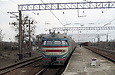ЭР2-548 поезд №6169 Золочев — Харьков перед отправлением от станции Шпаковка