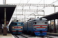 ЭР2-571 и ЭР2-340 на станции Харьков-Пассажирский
