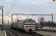 ЭР2-571 поезд №6326 Мерчик — Харьков прибывает на станцию Новая Бавария