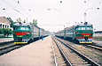 ЭР2-582 и ЭР2-636 на станции Харьков-Балашовский
