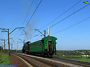 Эр-794-12 с ретропоездом на перегоне Новая Бавария — рзд 10 км в окрестностях о.п. Коротыч