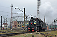Эр-794-12 подъезжает к поворотному кругу локомотивного депо "Основа"
