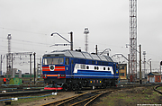 ТЭП70-0074 в депо Основа