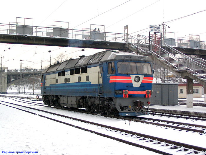 ТЭП70-0089 на станции Харьков-Пассажирский