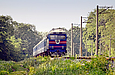 ТЭП70-0141 с пассажирским поездом на перегоне Максимовка - Мерчик