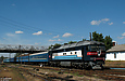 ТЭП70-0166 с поездом Ивано-Франковск - Харьков заходит на станцию Смородино